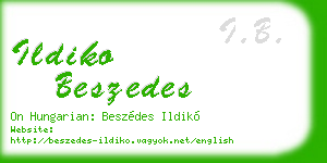 ildiko beszedes business card